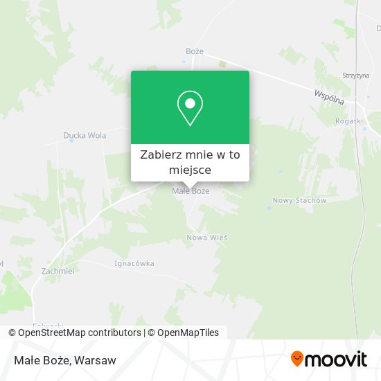 Mapa Małe Boże