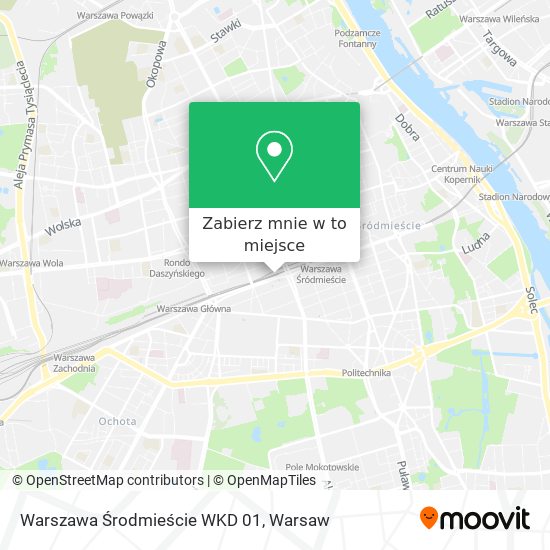 Mapa Warszawa Środmieście WKD 01