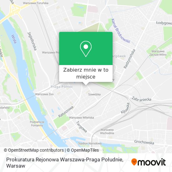 Mapa Prokuratura Rejonowa Warszawa-Praga Południe