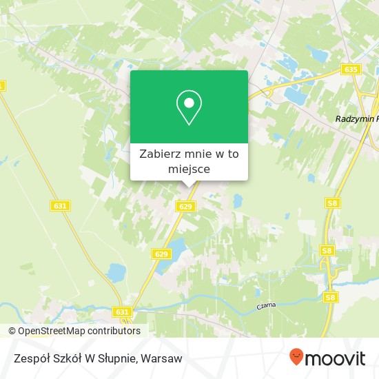 Mapa Zespół Szkół W Słupnie