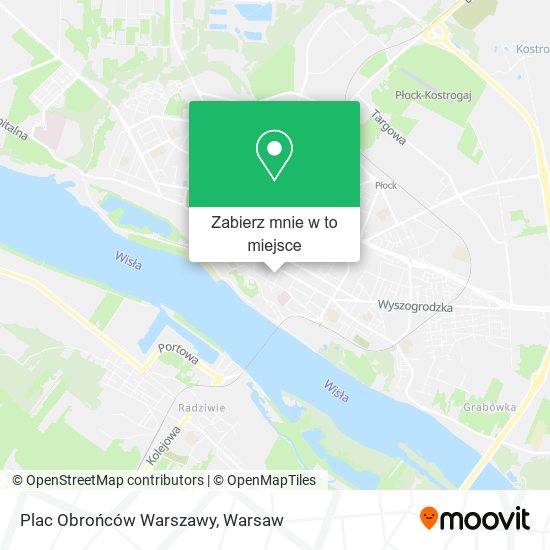 Mapa Plac Obrońców Warszawy