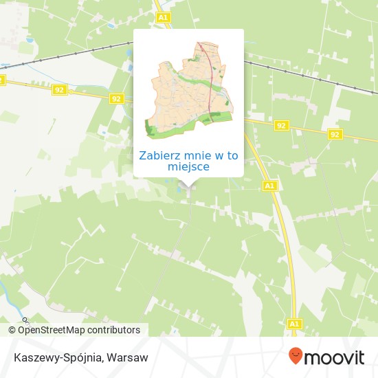 Mapa Kaszewy-Spójnia