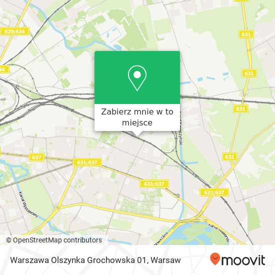 Mapa Warszawa Olszynka Grochowska 01