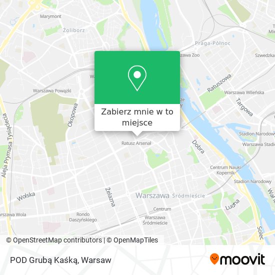 Mapa POD Grubą Kaśką