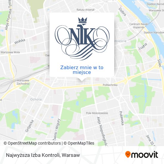 Mapa Najwyższa Izba Kontroli