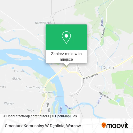 Mapa Cmentarz Komunalny W Dęblinie