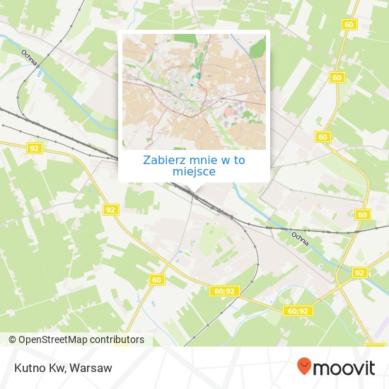 Mapa Kutno Kw