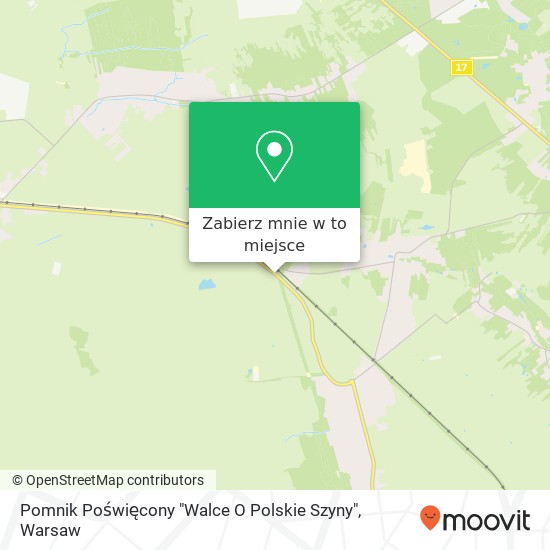 Mapa Pomnik Poświęcony "Walce O Polskie Szyny"