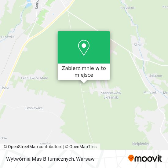 Mapa Wytwórnia Mas Bitumicznych