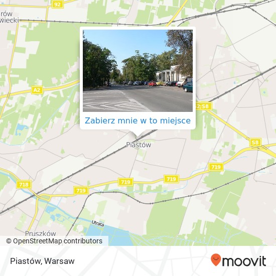 Mapa Piastów