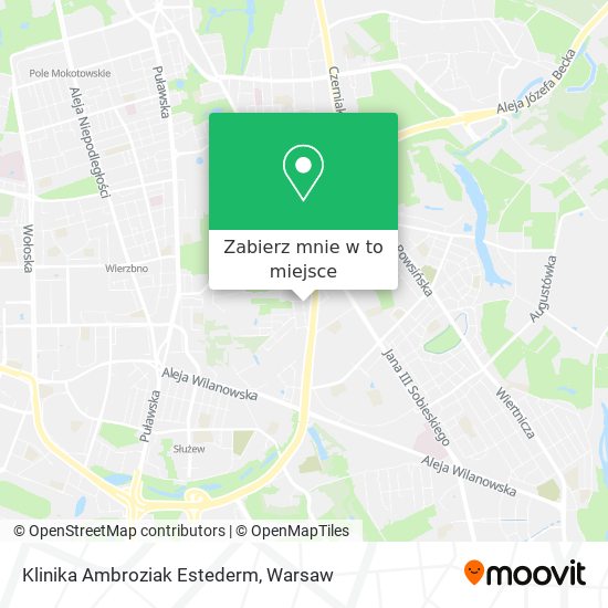 Mapa Klinika Ambroziak Estederm