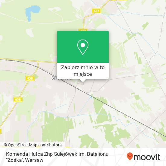 Mapa Komenda Hufca Zhp Sulejówek Im. Batalionu "Zośka"