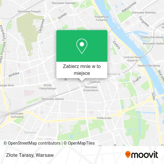 Mapa Złote Tarasy