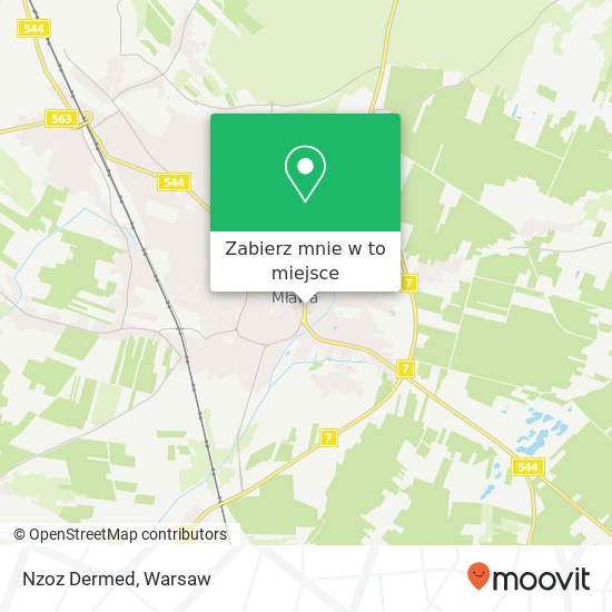 Mapa Nzoz Dermed