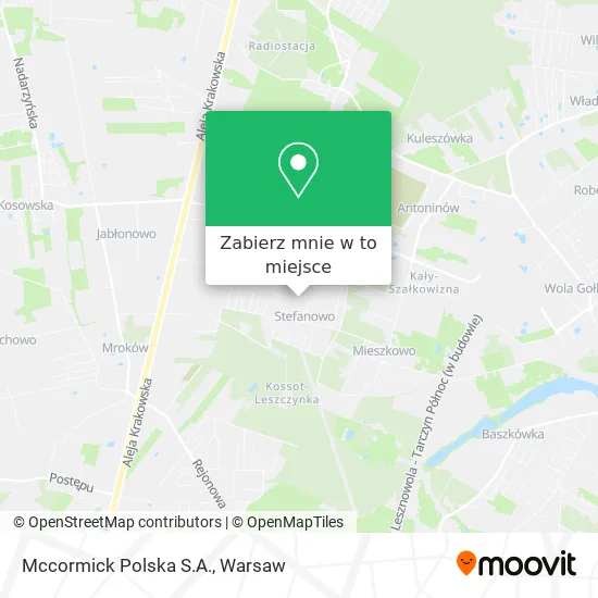 Mapa Mccormick Polska S.A.