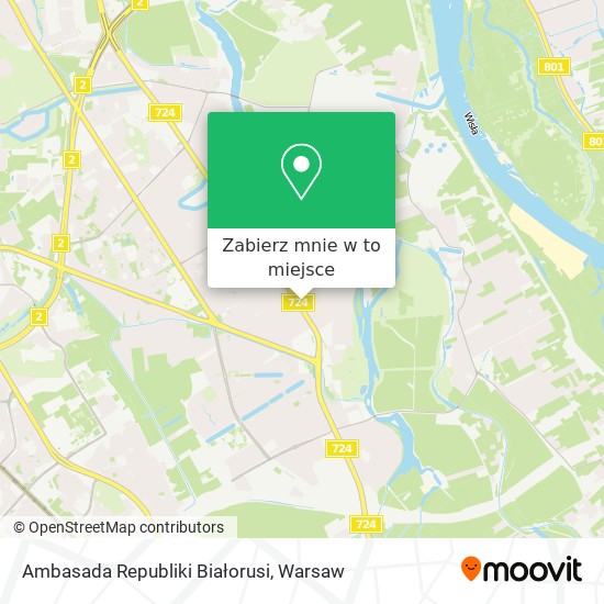 Mapa Ambasada Republiki Białorusi