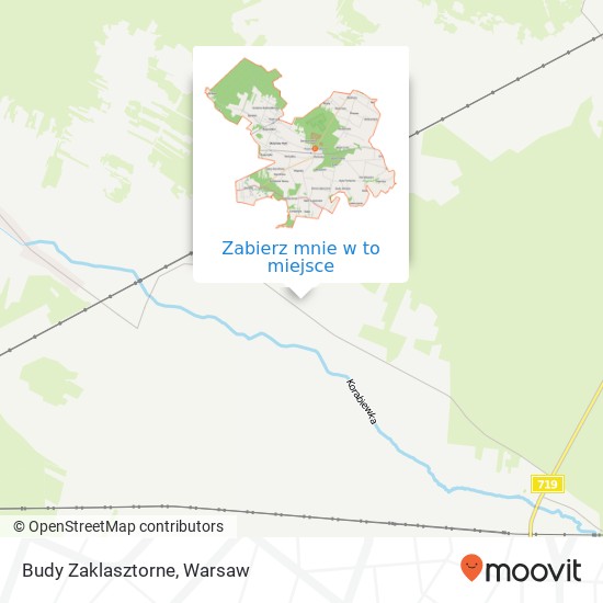 Mapa Budy Zaklasztorne