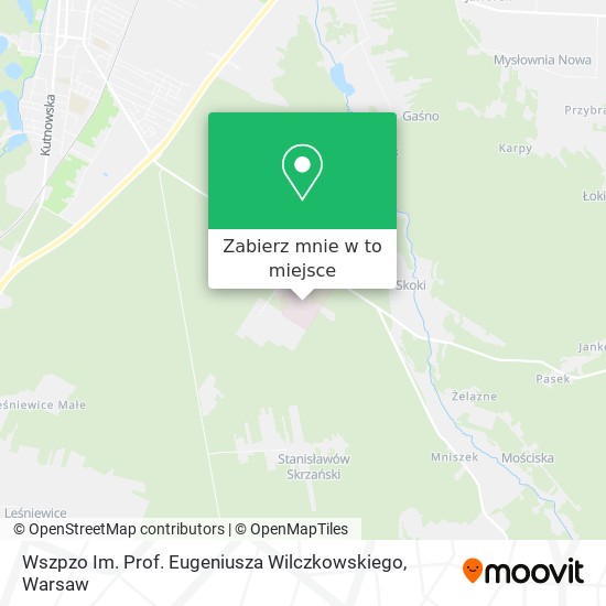 Mapa Wszpzo Im. Prof. Eugeniusza Wilczkowskiego