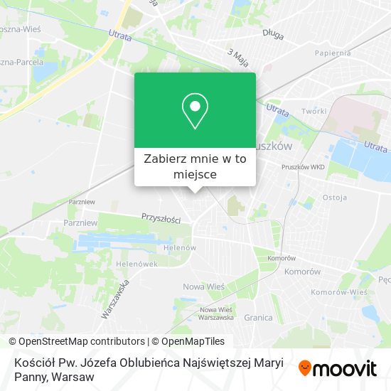 Mapa Kościół Pw. Józefa Oblubieńca Najświętszej Maryi Panny