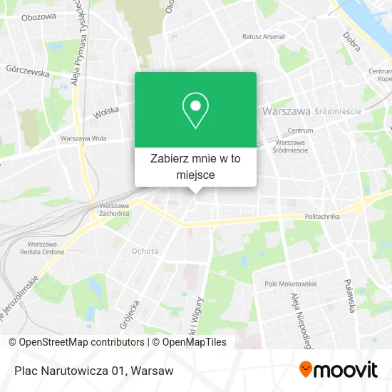 Mapa Plac Narutowicza 01