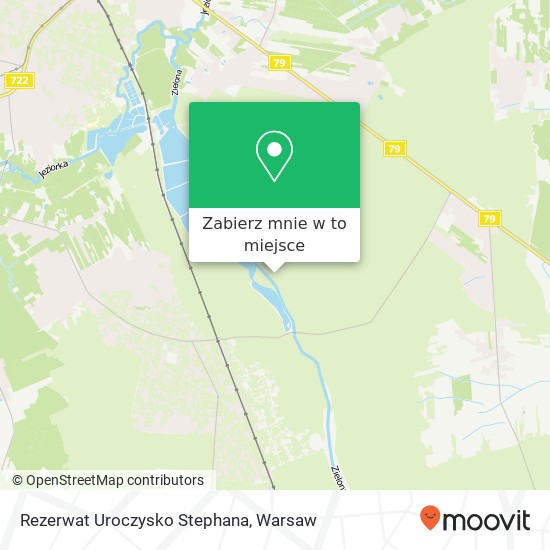 Mapa Rezerwat Uroczysko Stephana