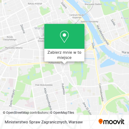 Mapa Ministerstwo Spraw Zagranicznych