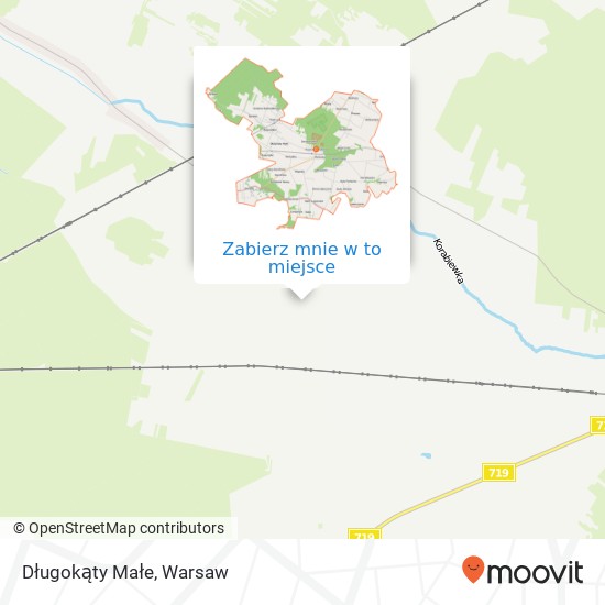 Mapa Długokąty Małe