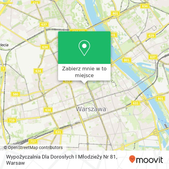 Mapa Wypożyczalnia Dla Dorosłych I Młodzieży Nr 81