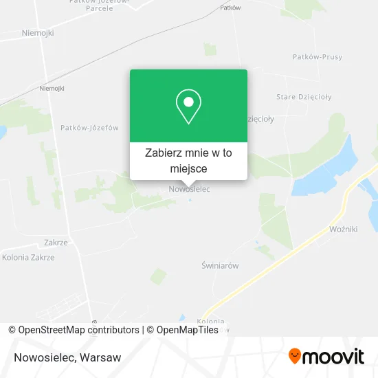 Mapa Nowosielec