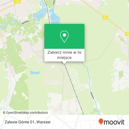 Mapa Zalesie Górne 01