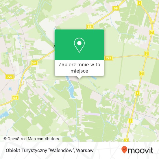 Mapa Obiekt Turystyczny "Walendów"