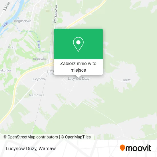 Mapa Lucynów Duży
