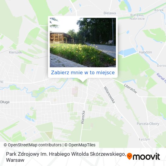 Mapa Park Zdrojowy Im. Hrabiego Witolda Skórzewskiego