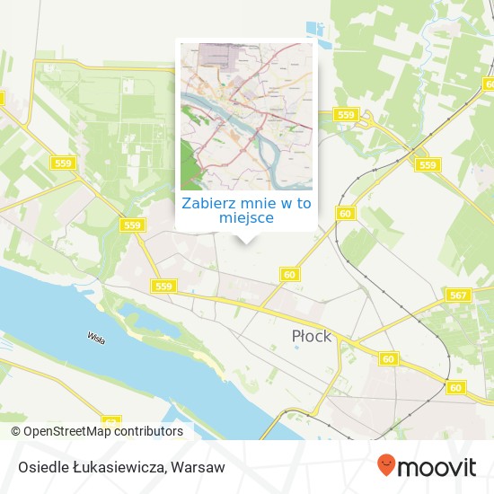 Mapa Osiedle Łukasiewicza