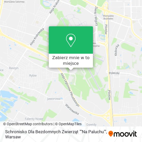 Mapa Schronisko Dla Bezdomnych Zwierząt ""Na Paluchu""