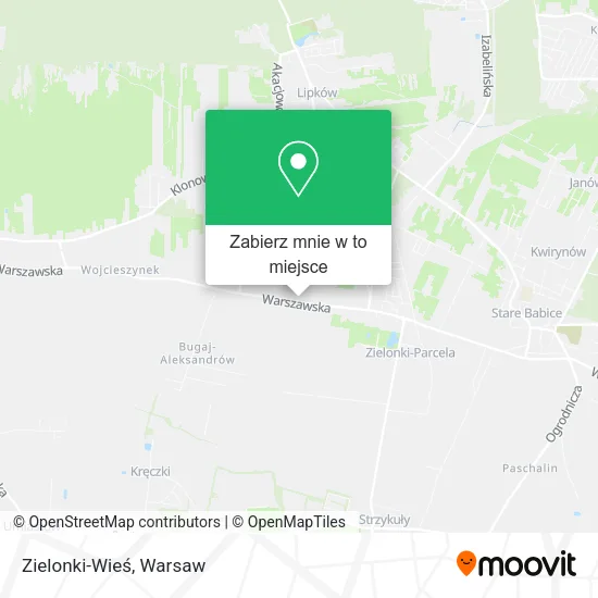 Mapa Zielonki-Wieś