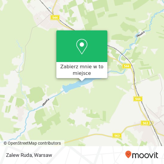 Mapa Zalew Ruda