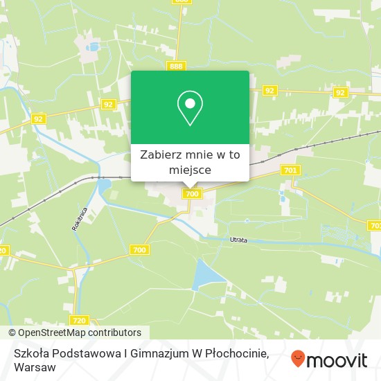 Mapa Szkoła Podstawowa I Gimnazjum W Płochocinie