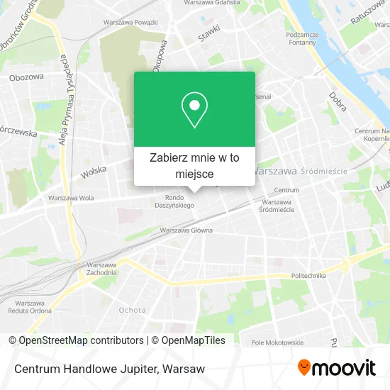 Mapa Centrum Handlowe Jupiter