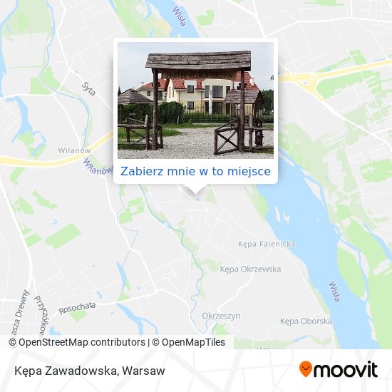 Mapa Kępa Zawadowska