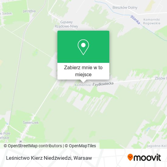 Mapa Leśnictwo Kierz Niedźwiedzi