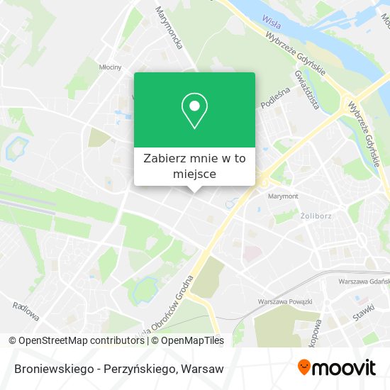 Mapa Broniewskiego - Perzyńskiego