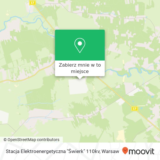 Mapa Stacja Elektroenergetyczna "Świerk" 110kv