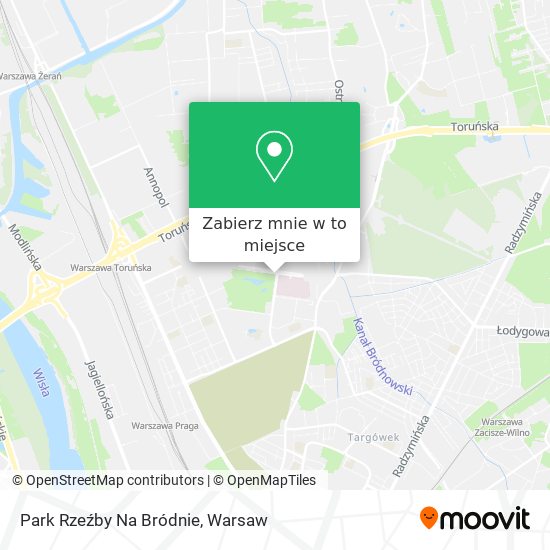 Mapa Park Rzeźby Na Bródnie