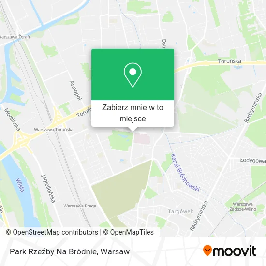 Mapa Park Rzeźby Na Bródnie