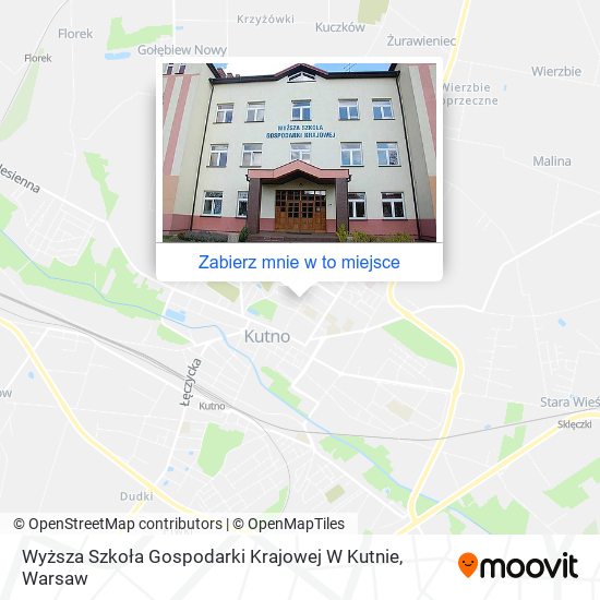 Mapa Wyższa Szkoła Gospodarki Krajowej W Kutnie