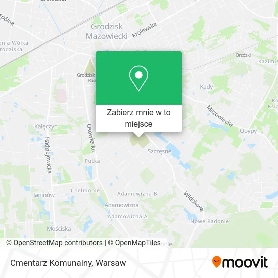 Mapa Cmentarz Komunalny