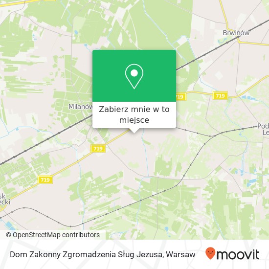 Mapa Dom Zakonny Zgromadzenia Sług Jezusa