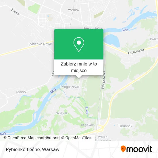 Mapa Rybienko Leśne