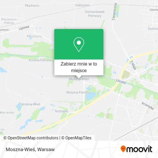 Mapa Moszna-Wieś